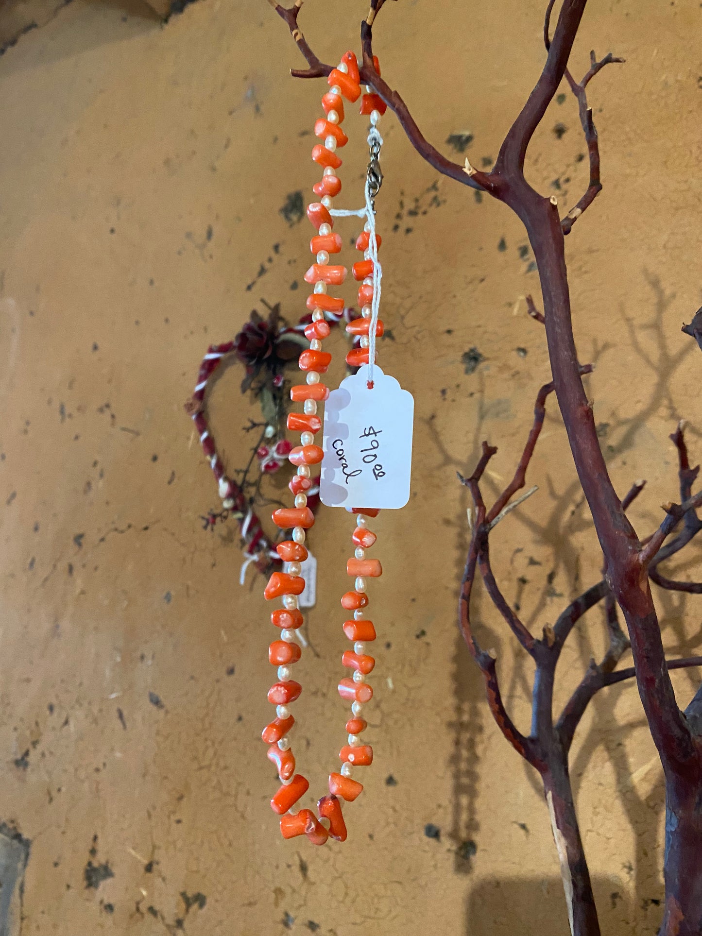 Coral Necklace by Hilda Evans
