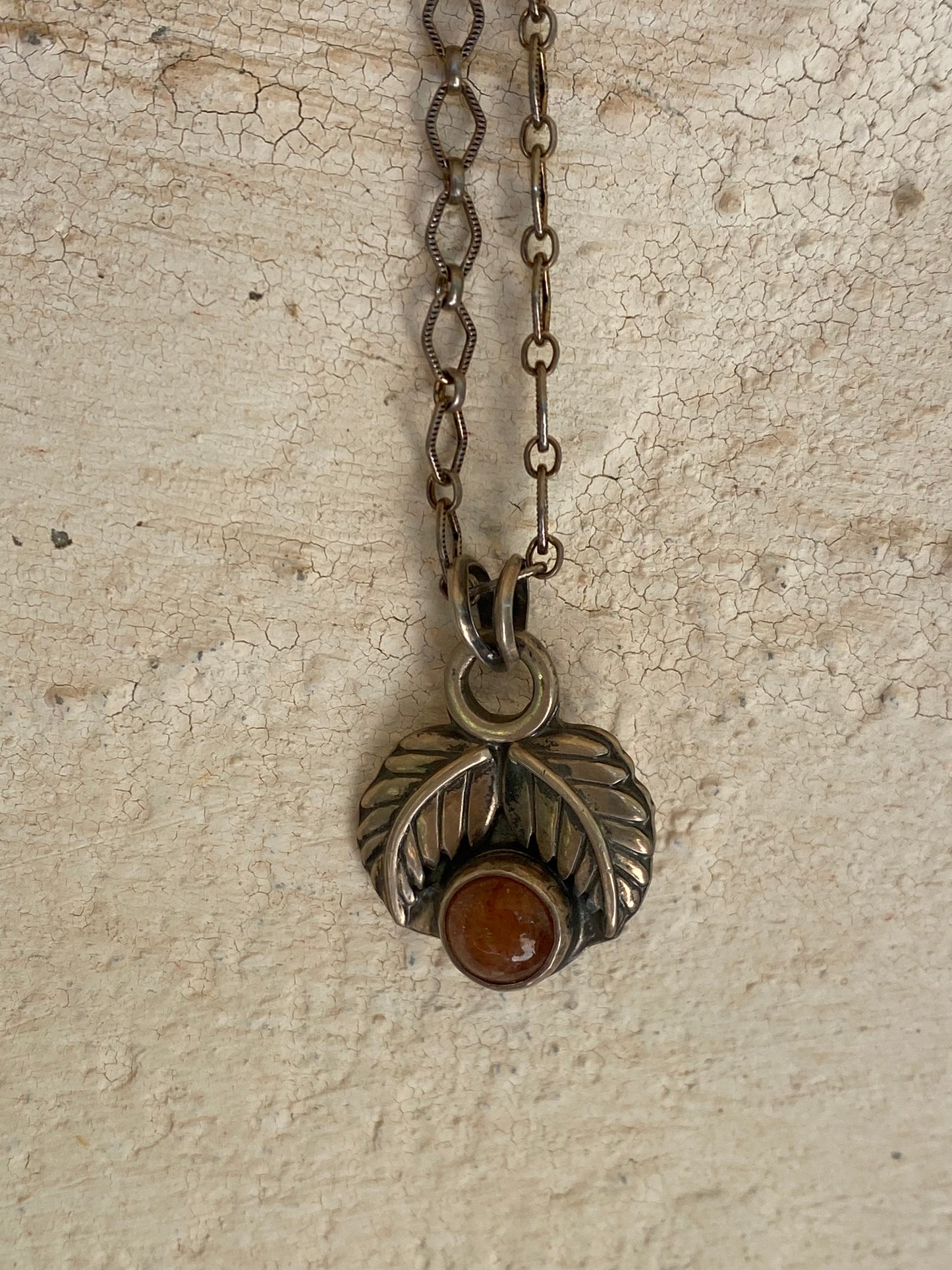 Sterling Silver, Sunstone Necklace - Stone Blossoms by Cathy Enright