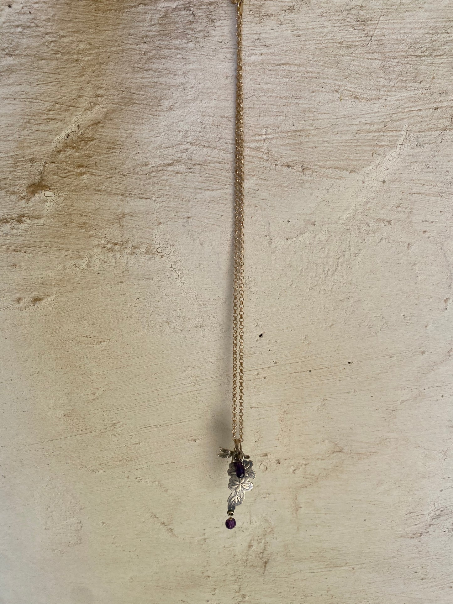 Sterling Silver, Amethyst Necklace - Stone Blossoms by Cathy Enright