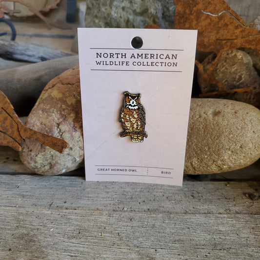 Great Horned Owl Pin