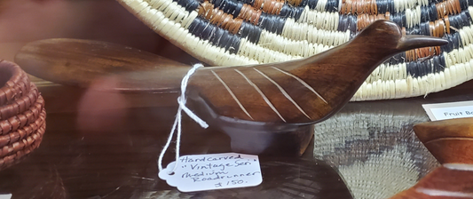 Hand-carved Ironwood Medium Roadrunner, Vintage Seri